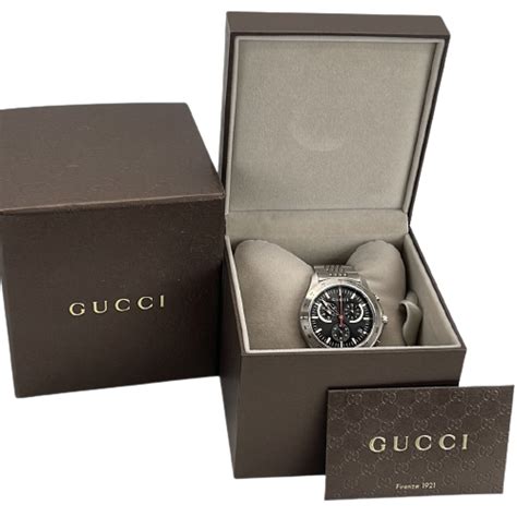 Gucci Ya126254 G Timeless Chronograph Rare 